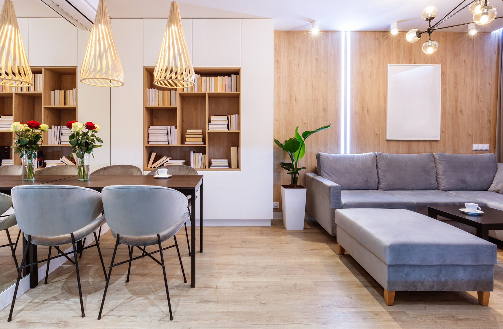 Travaux d'électricité pour rénovation de salon