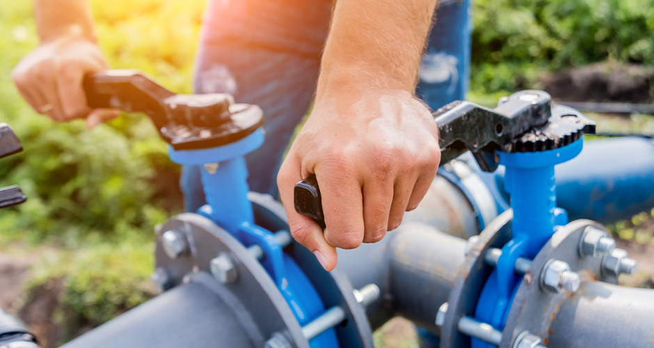 Travaux de terrassement pour rénovation réseau d'eau
